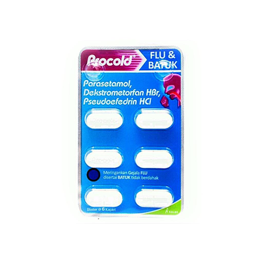 Procold Flu Dan Batuk 6 Tablets Blister