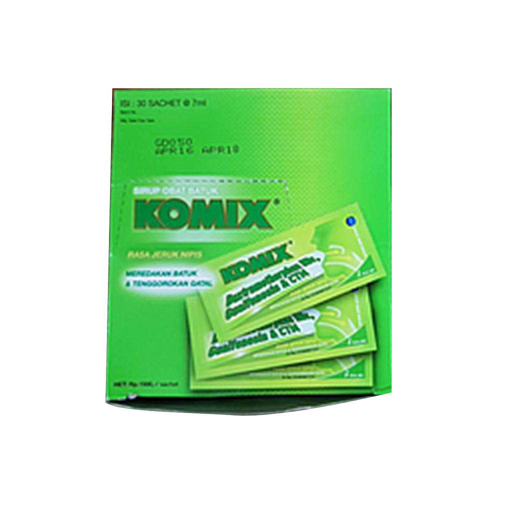 Komix Sirup Obat Batuk Sachet 7 Ml Box Isi 30