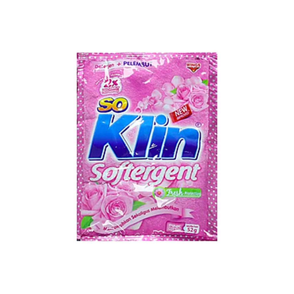 Soklin Softergent Pink Cotton 52 G Sachet Renceng 6 Pcs