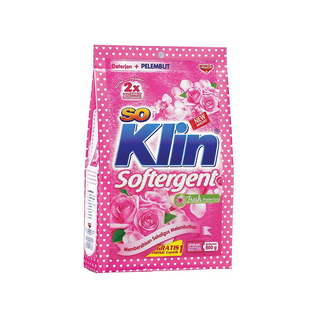 Soklin Softergent Pouch Pink 800 Gr