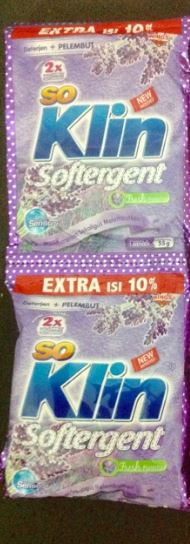 Soklin Softergent Ungu Purple Lavender 52 G Sachet Renceng 6 Pcs