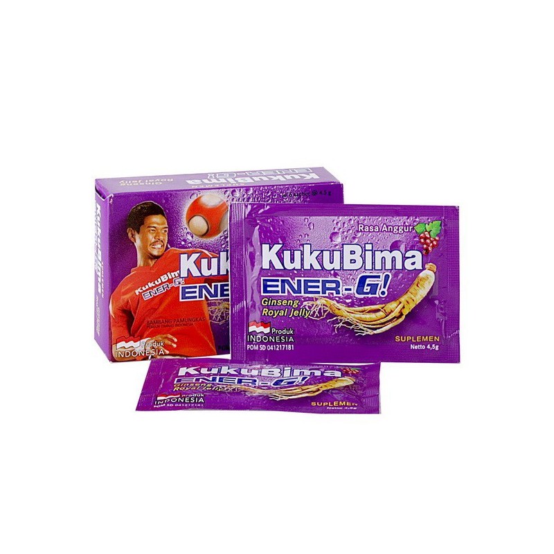 Kuku Bima Energy Anggur Sachet 4,5 Gr Dus Isi 6 Pcs