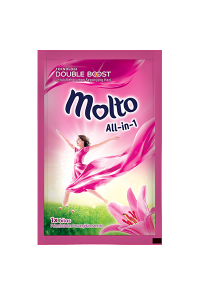 Molto All In 1 Pink Sachet 22 Ml Renceng 6 Pcs