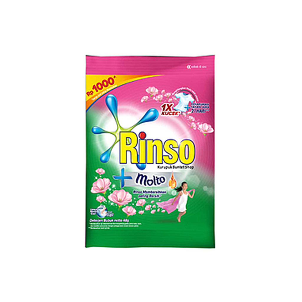 Rinso Molto 46 G Plastic Pack Renceng 6 Pcs