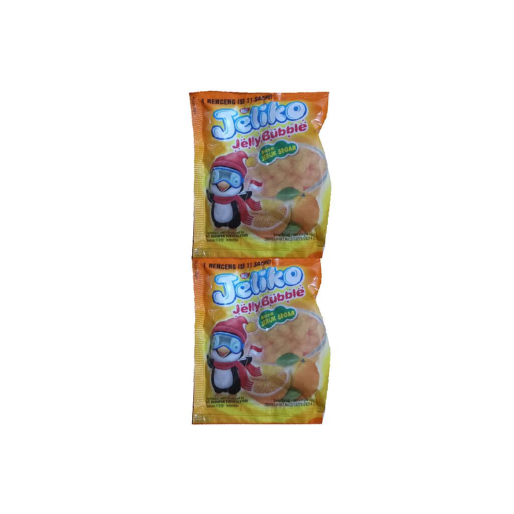 Jeliko Jelly Jeruk Segar Sachet 7 Gr Renceng Isi 11 Pcs