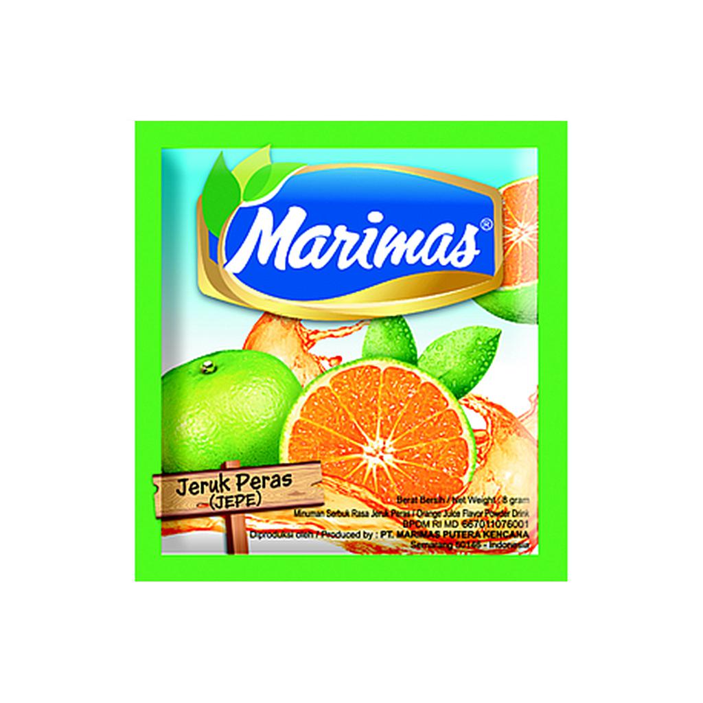 Marimas Jeruk Peras Sachet 8 Gr Renceng 10 Pcs