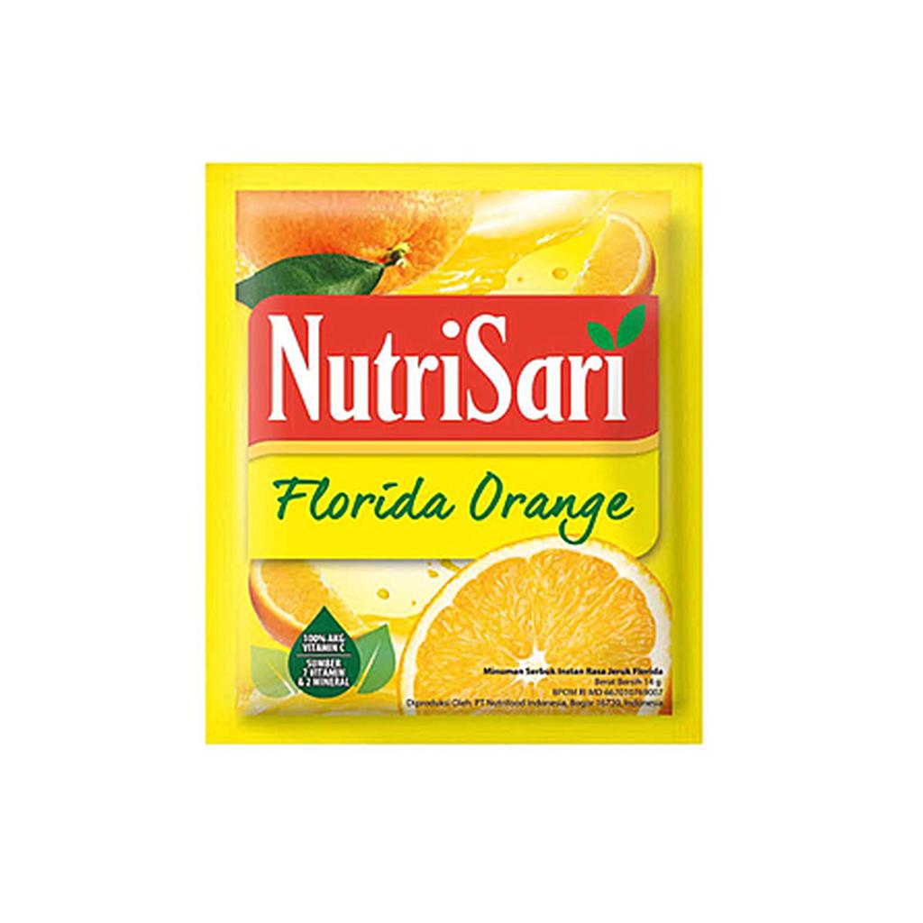 Nutrisari Florida Orange Sachet 14 Gr  Renceng 10 Pcs