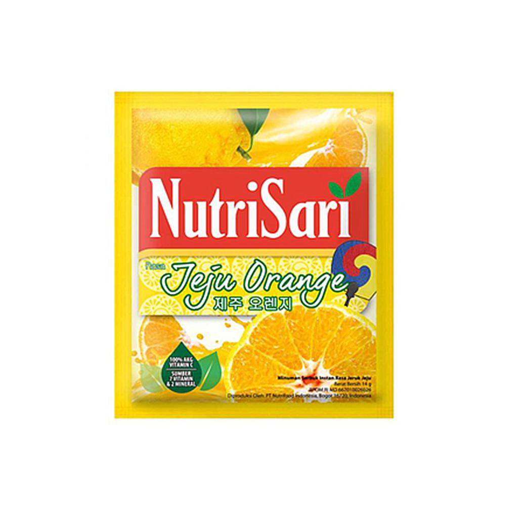 Nutrisari Jeju Orange Sachet 14 Gr Renceng 10 Pcs