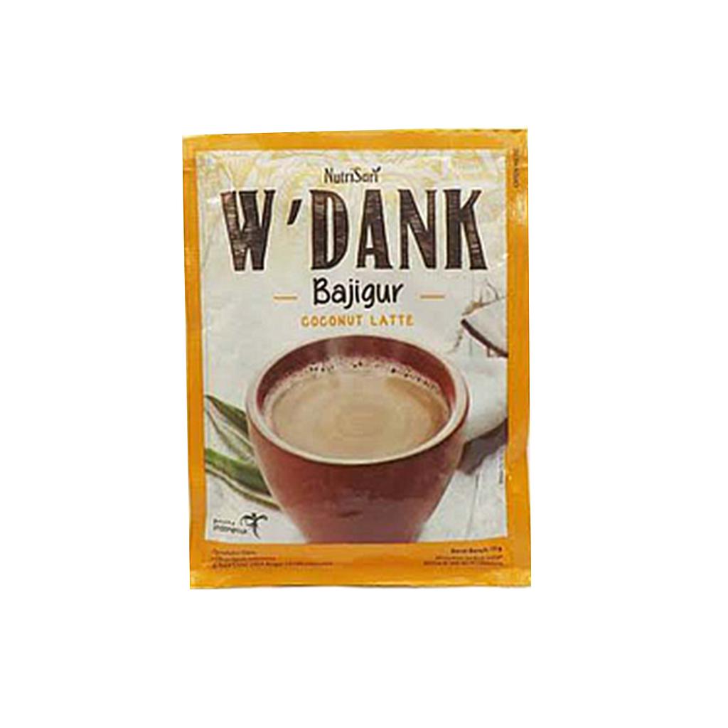 Nutrisari W'dank Bajigur Coconut Latte Sachet 15 Gr Renceng 10 Pcs