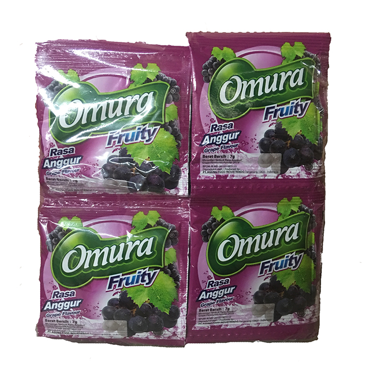 Omura Fruity Anggur Sachet 7 Gr