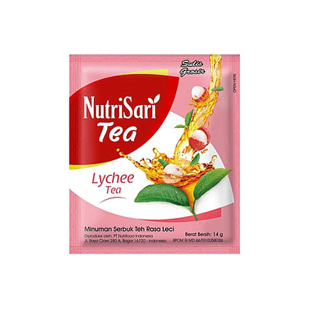 Nutrisari Tea Lychee Tea Sachet 14 Gr Renceng 10 Pcs