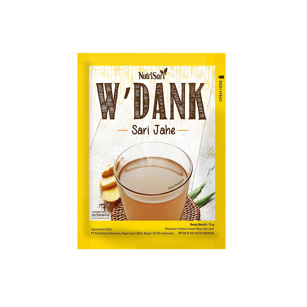 Nutrisari W'dank Sari Jahe Sachet 15 Gr Renceng 10 Pcs
