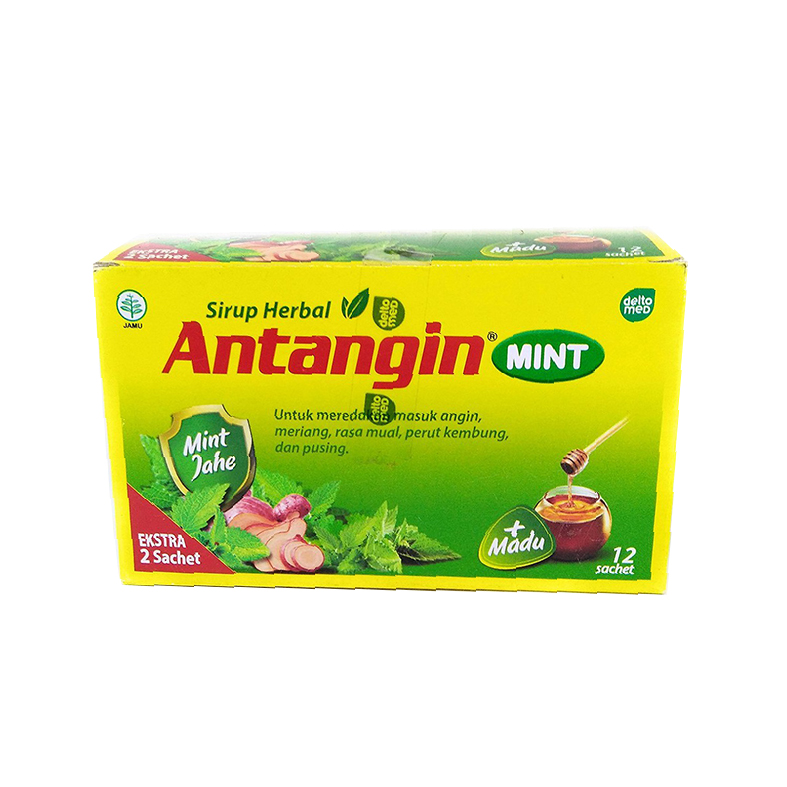 Antangin Mint 15 Ml Sachet Box Isi 12 Pcs