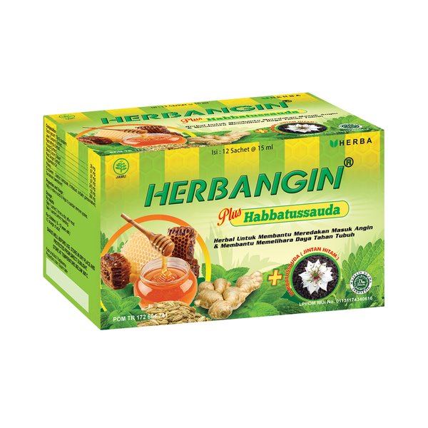 Herbangin Cair 15 Ml Pack Isi 12 Sachet