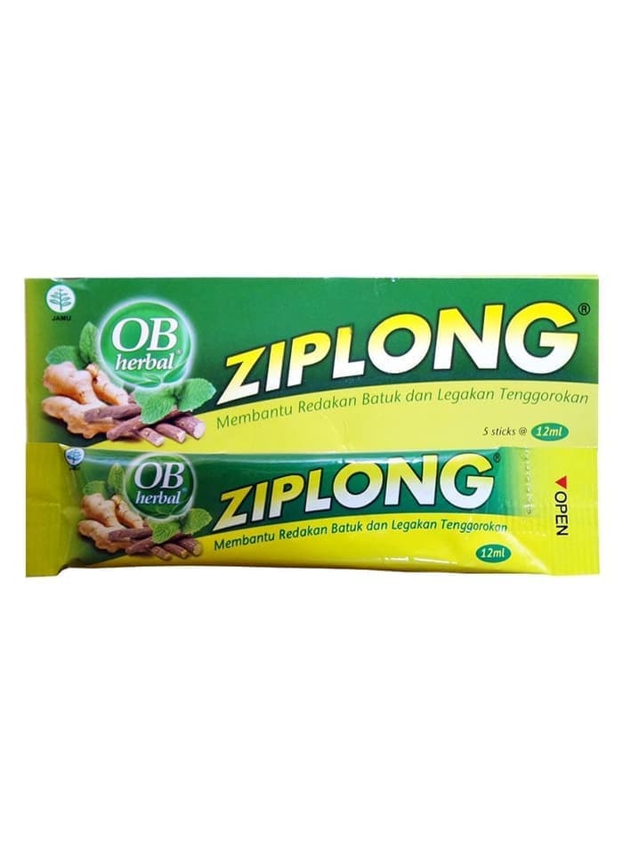 Ob Herbal Ziplong  Botol Plastik  12 Ml Box Isi 5