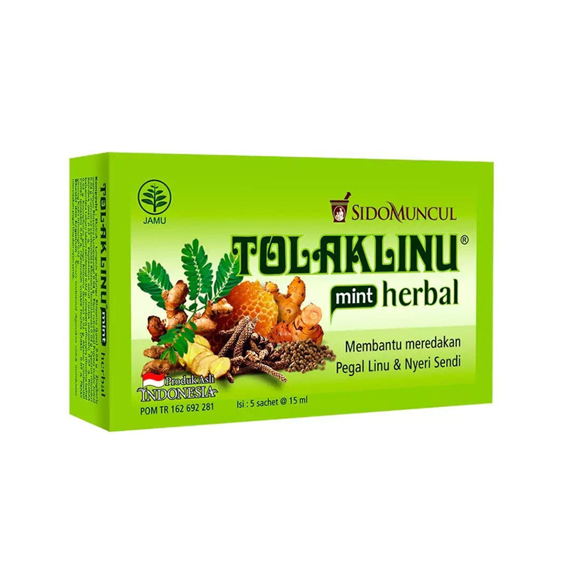 Tolak Linu Mint Herbal Sachet 15 Ml Box Isi 5