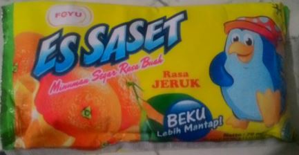 Foyu Es Saset Rasa Jeruk 70 Ml Plastik Box Isi 6
