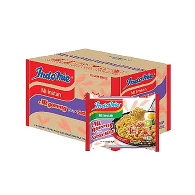 Indomie Mie Goreng Rasa Sambal Matah 85 Gr Karton Isi 40 Pcs