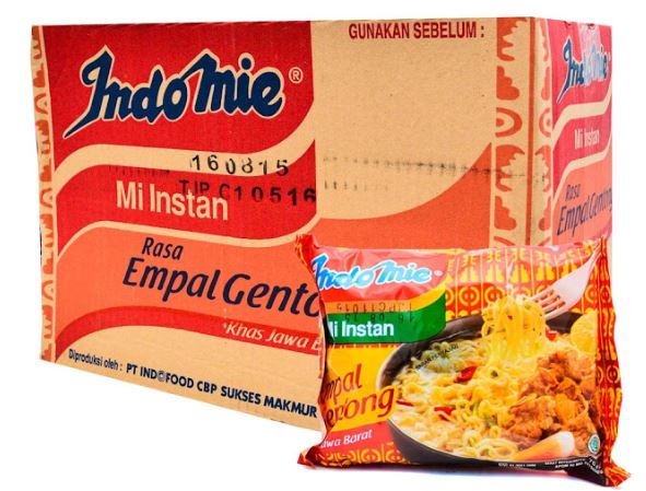 Indomie Rasa Empal Gentong 75 Gr Karton Isi 40 Pcs