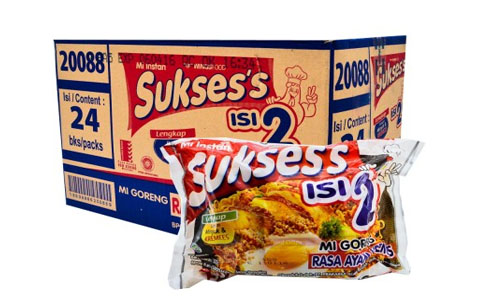 Mi Suksess Isi 2 Mi Goreng Rasa Ayam 133 Gr Kremees Karton Isi 24 Pcs