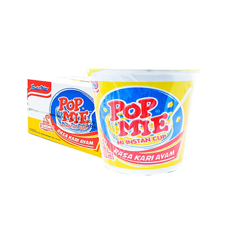 Pop Mie Rasa Kari Ayam 75 Gr Karton Isi 24 Pcs