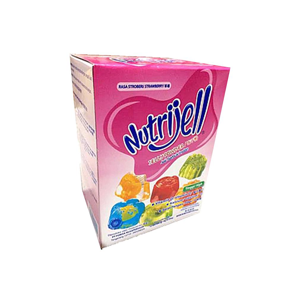 Nutrijell Rasa Stroberi Sachet 15 Gr Box Isi 12 Pcs