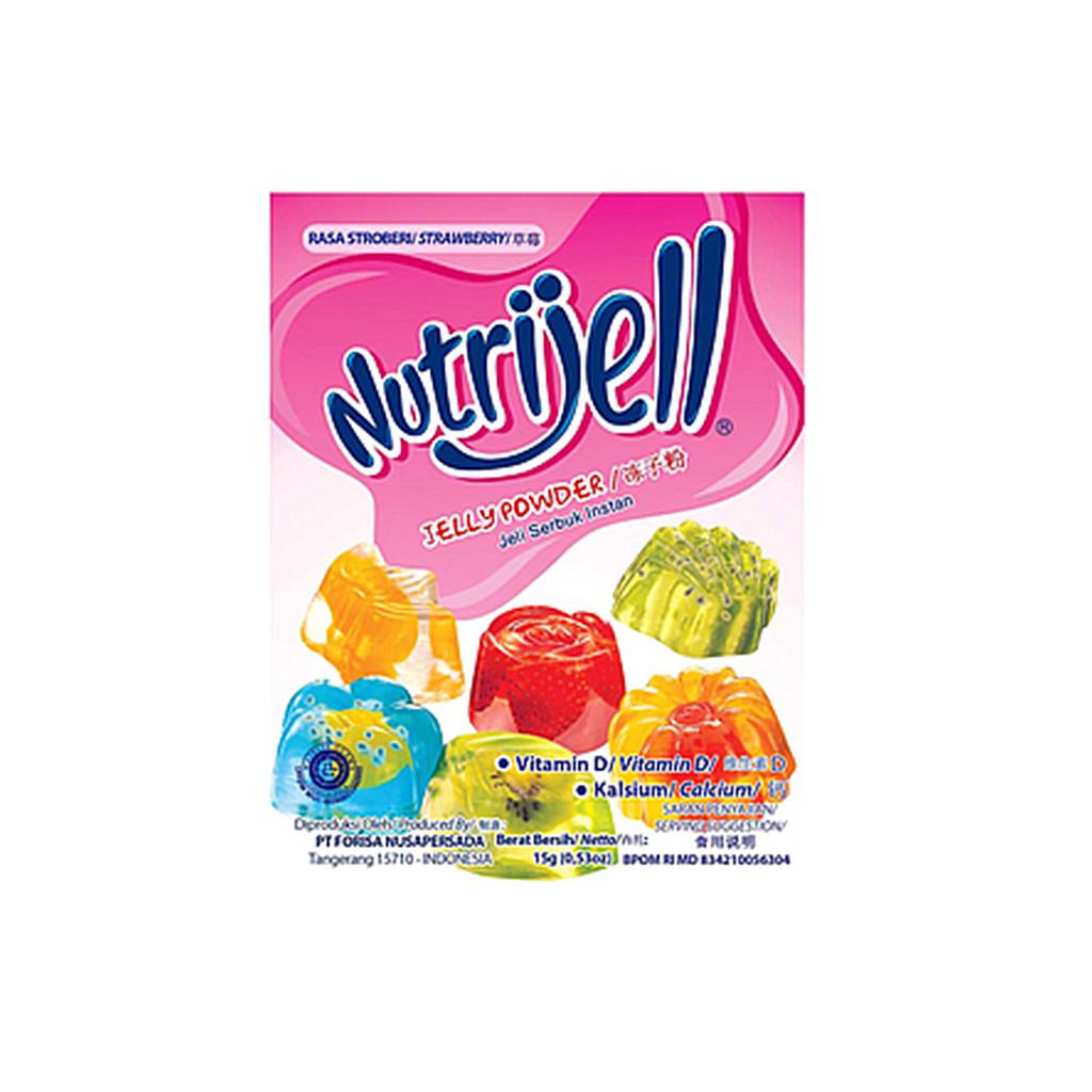 Nutrijell Rasa Strawberry Sachet 15 Gr