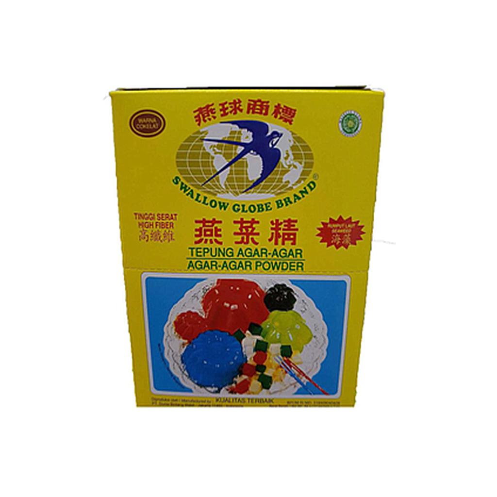 Swallow Agar-Agar Cokelat Sachet 7 Gr Box Isi 12 Pcs