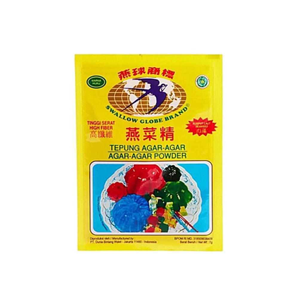 Swallow Agar-Agar Hijau Sachet 7 Gr Box Isi 12 Pcs