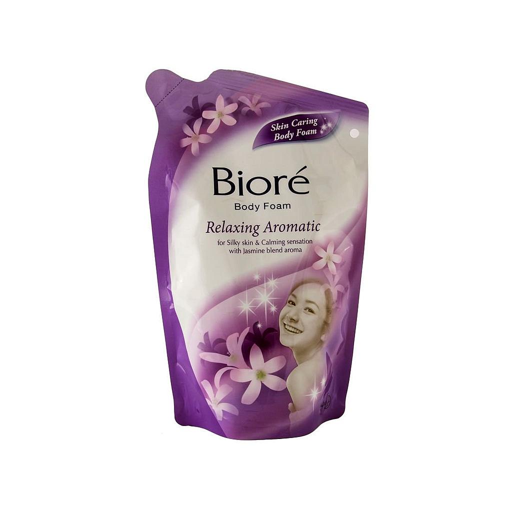Biore Body Foam Relaxing Aromatic Refill Pouch 250 Ml