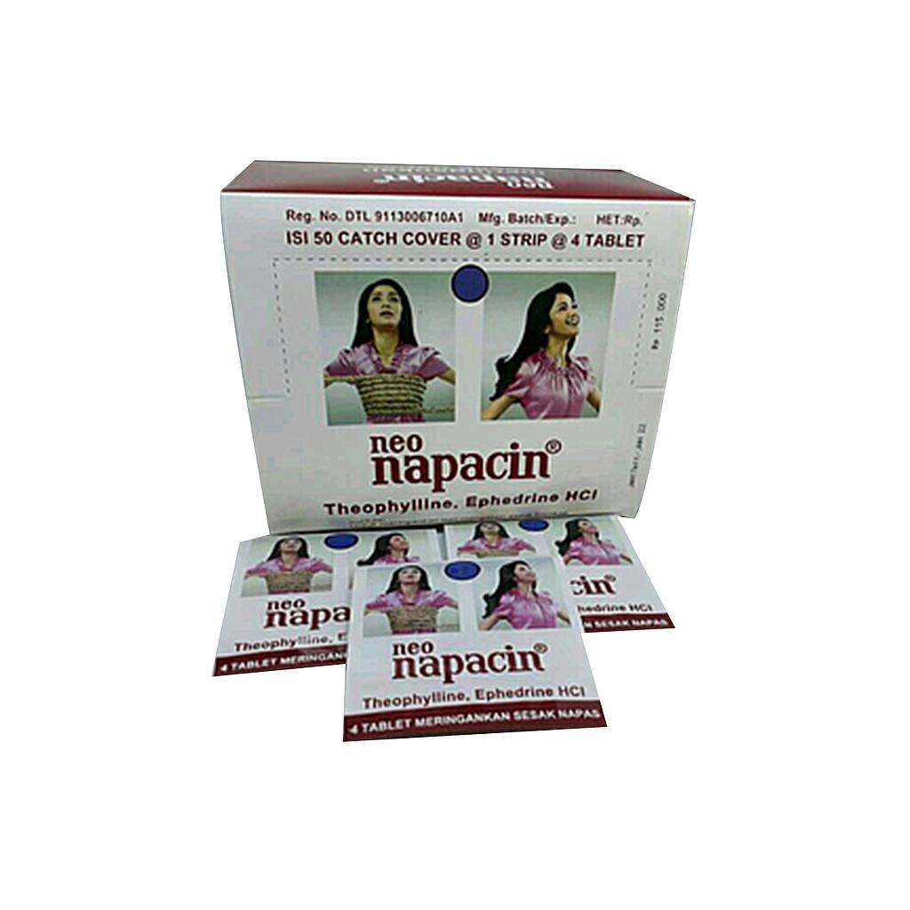 Neo Napacin Sesak Napas 4 Tablets Pack Isi 50 Strip