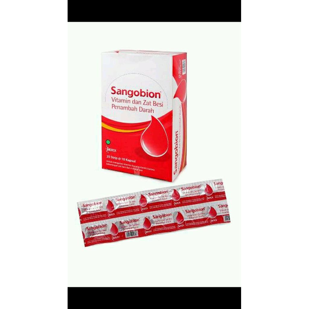 Sangobion Strip 10 Pcs Box Isi 25
