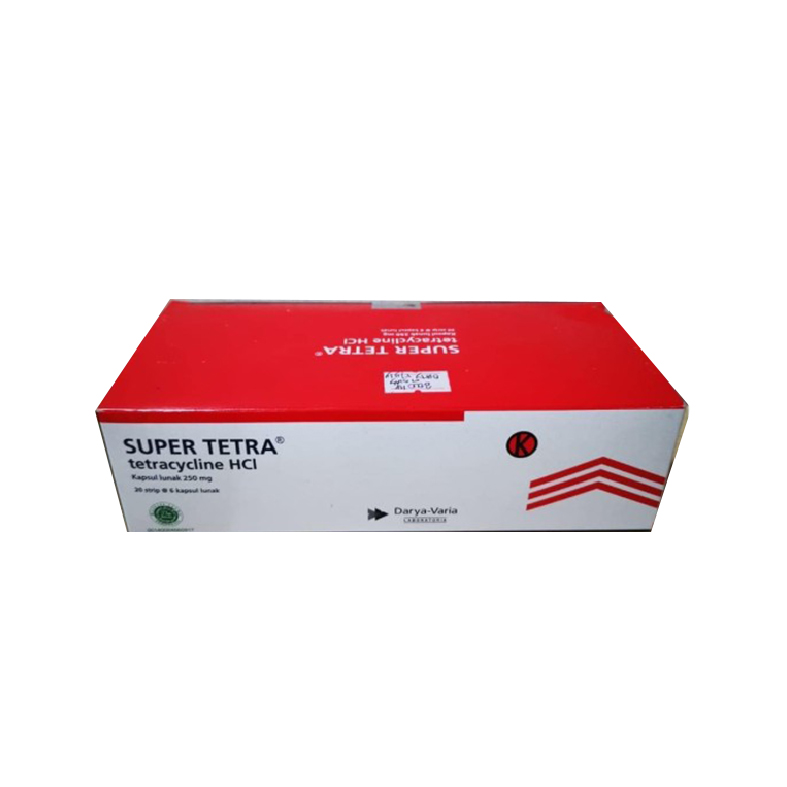 Super Tetra Tetracycline Hcl Isi 20 Strip @ 6 Kapsul