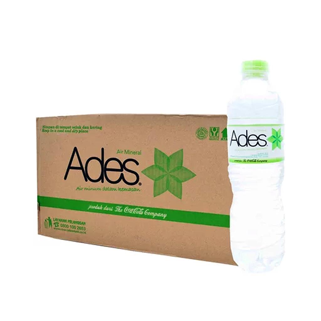 Ades Air Mineral PET 600 Ml Karton Isi 24