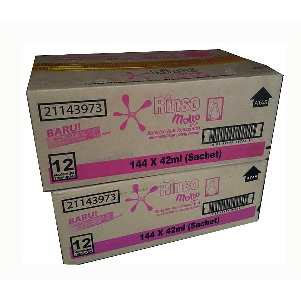 Rinso Molto Ultra Sachet 42 Ml Karton Isi 144