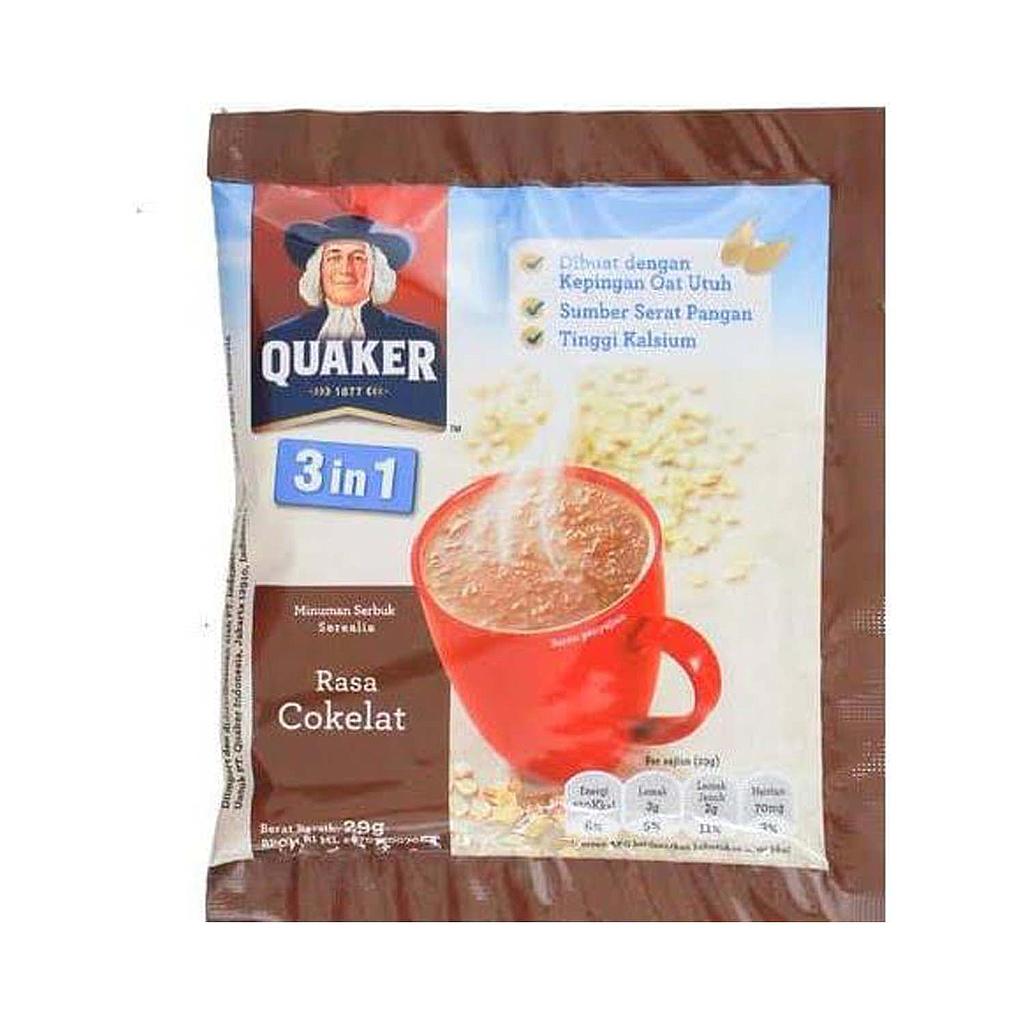 Quaker 3in1 Rasa Coklat Sachet 29 Gr