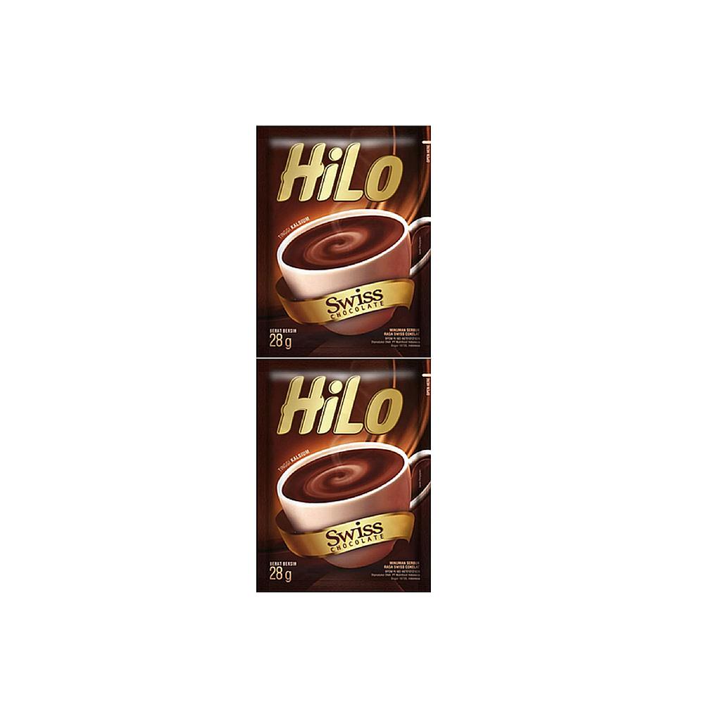 Hilo Swiss Chocolate Sachet 28 Gr Renceng 10 Pcs