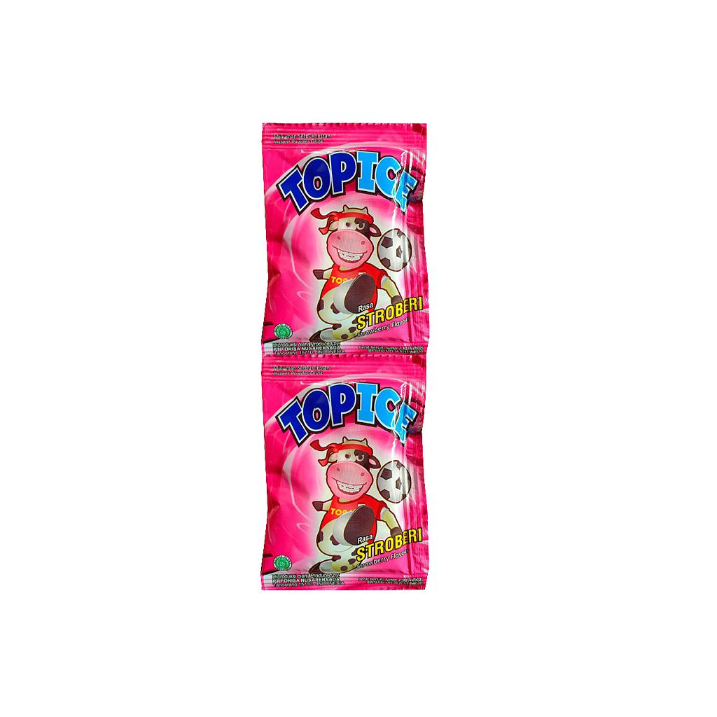 Top Ice Stroberi Sachet 7,3 Gr Renceng 10 Pcs