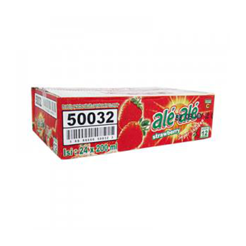 Ale Ale Strawberry Cup 190 Ml Karton Isi 24 Pcs