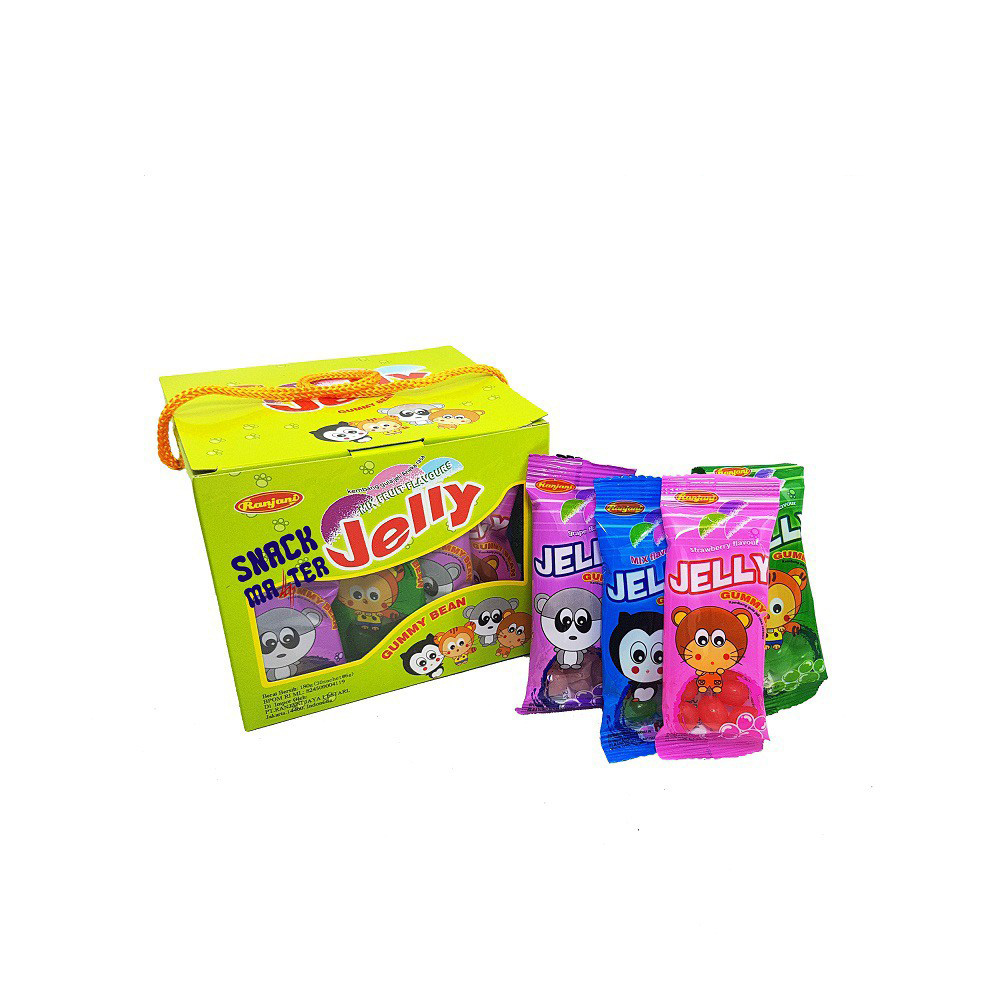 Rinjani Jelly Gummy Bean  Plastik 6 G Box Isi 30