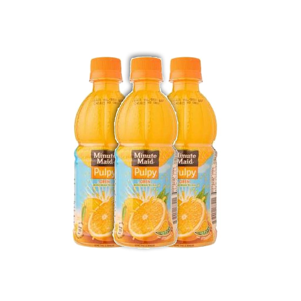 Minute Maid Pulpy Orange PET 300 Ml Karton Isi 12 Pcs