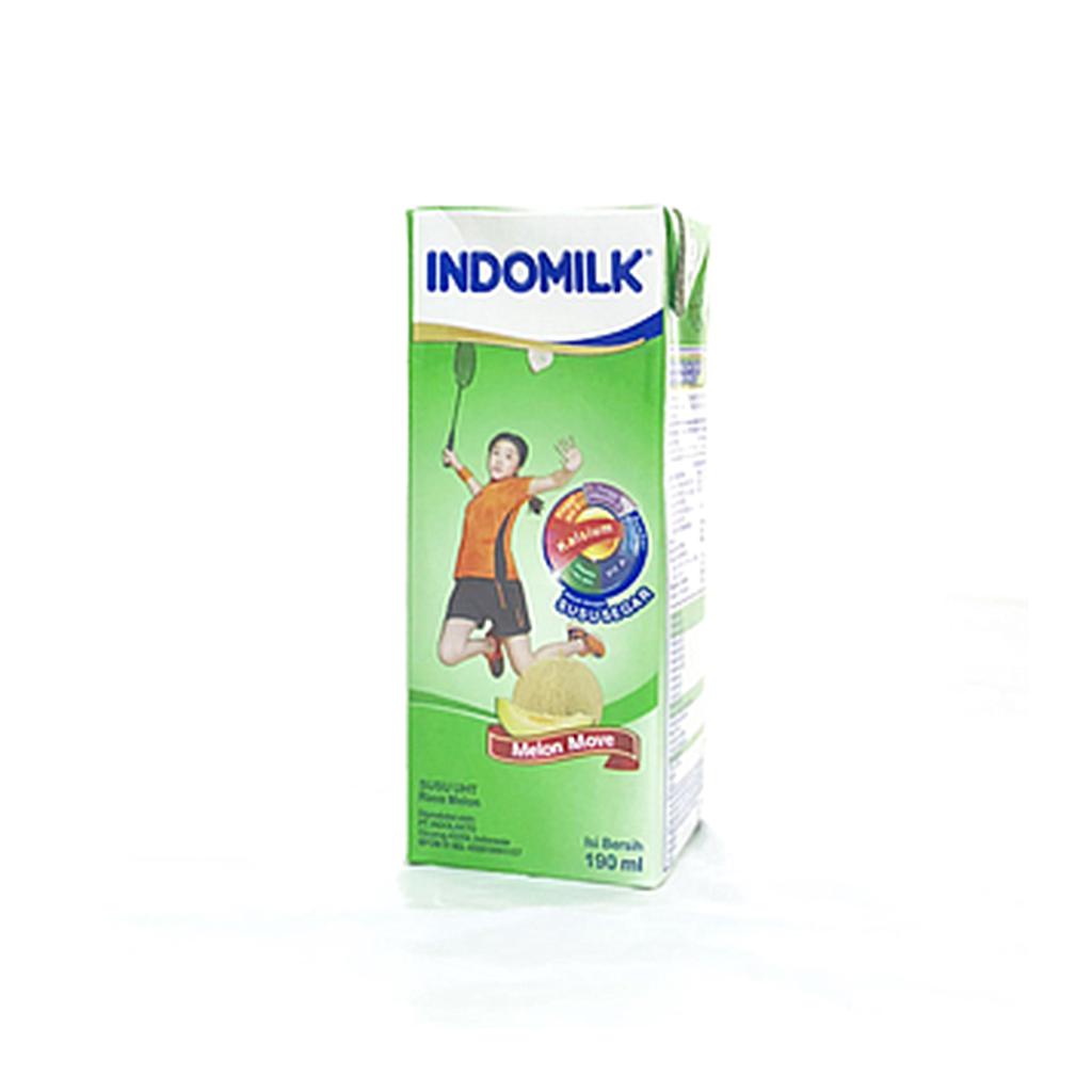 Indomilk UHT Rasa Melon tetra pack 190 ml
