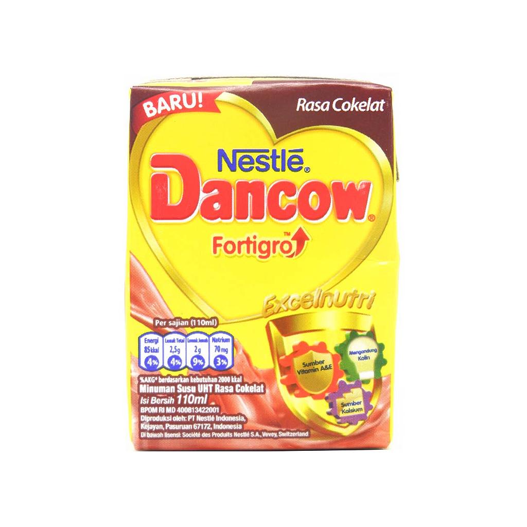 NESTLE DANCOW FORTIGRO COKELAT  TETRA PACK 110 ML