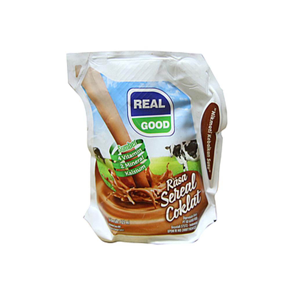 REAL GOOD SEREAL COKELAT  POUCH 125 ML