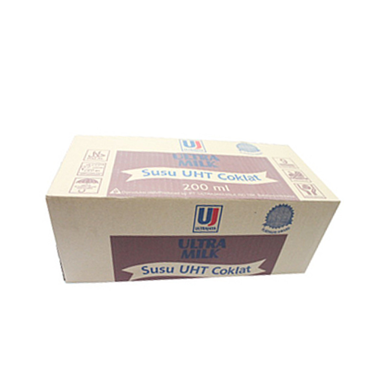 ULTRA MILK CHOCOLATE TETRA PACK 200 ML KARTON ISI 24