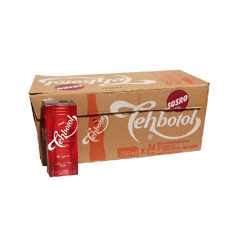 Teh Botol Sosro Original Tetra Pack 330 Ml Karton Isi 24 Pcs
