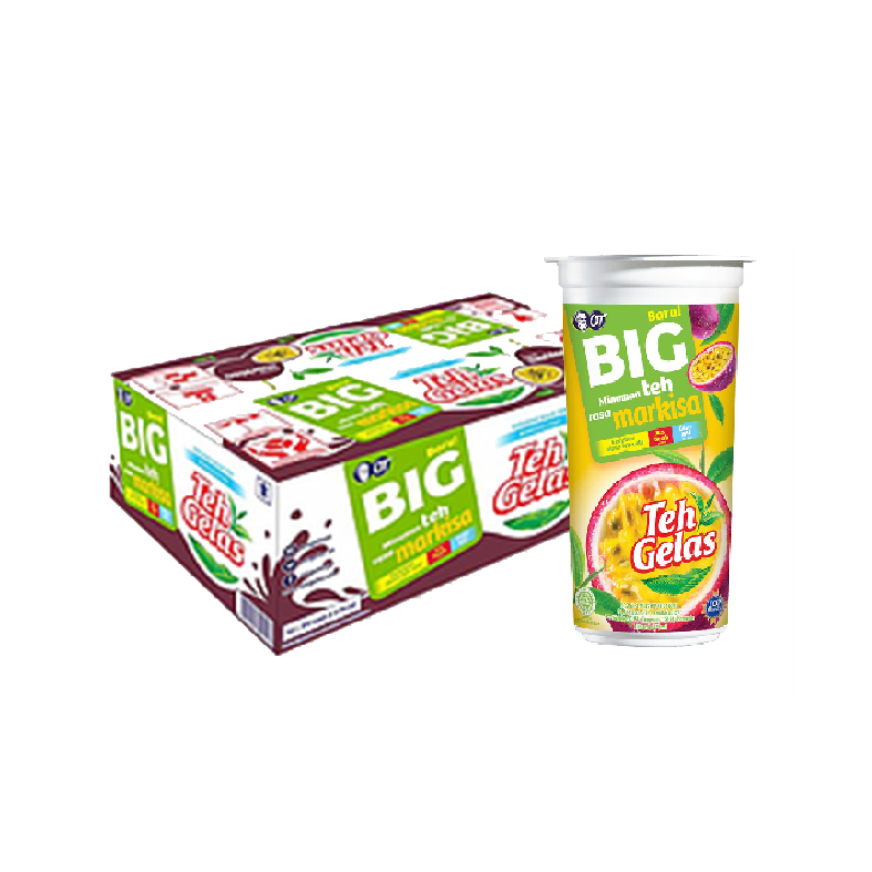 Teh Gelas Big Markisa Cup 300 Ml Karton Isi 24 Pcs
