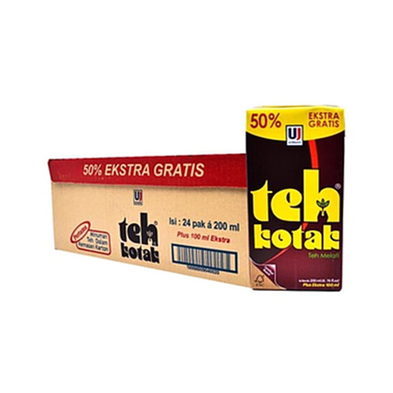 Teh Kotak Tetra Pack 200 Ml Karton Isi 24 Pcs