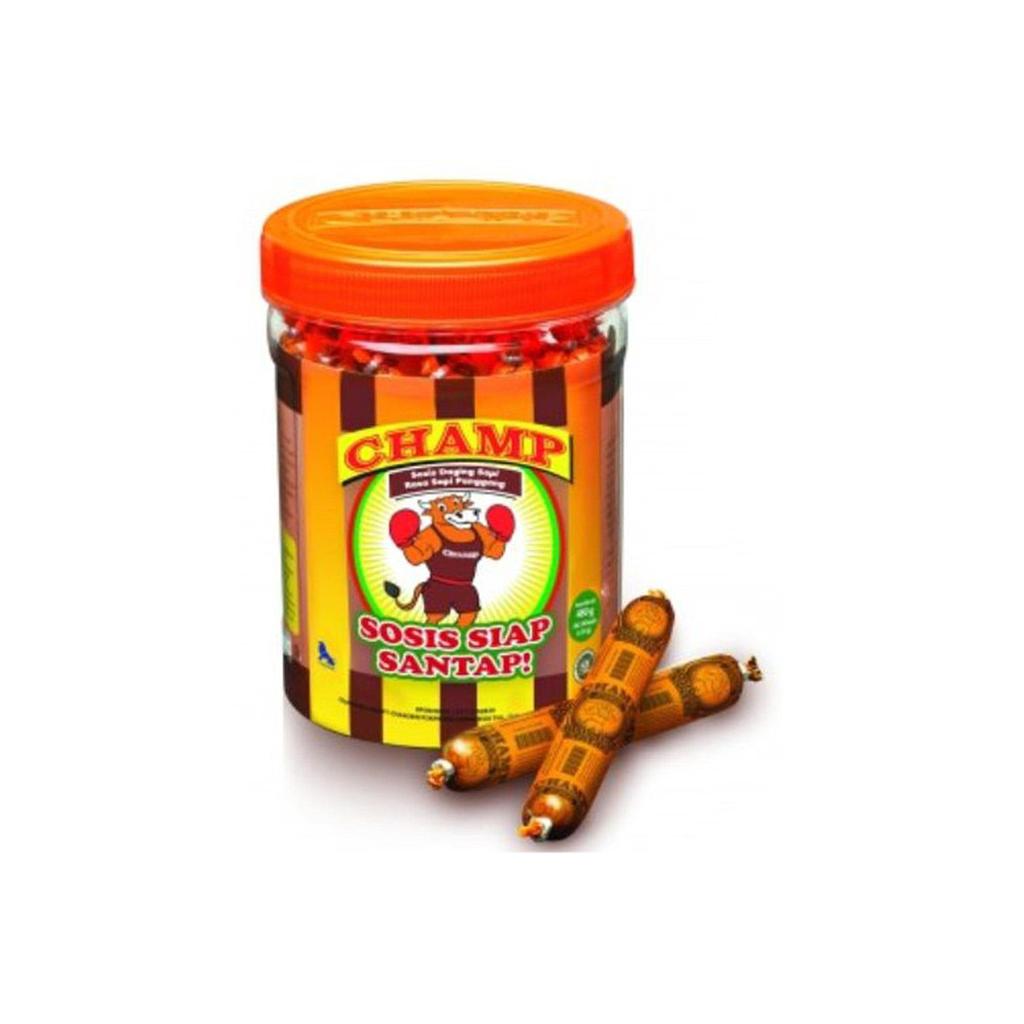 Champ Sosis Sapi Panggang 480 Gr Stoples Plastik