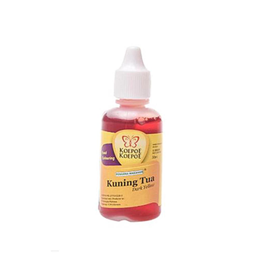 Koepoe Pewarna Makanan Kuning Tua Botol 30 Ml 
